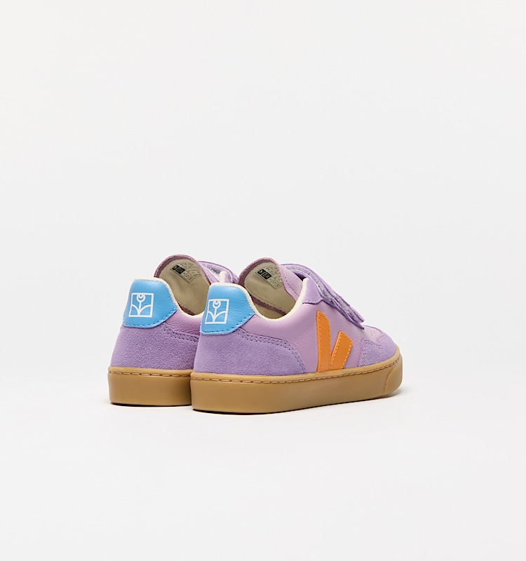 veja baskets veja-x-the-campamento cuir-biologique violet TC2020704 Back view