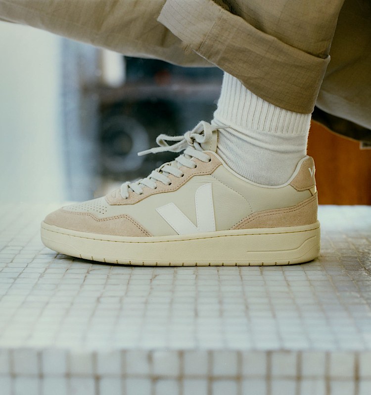 veja sneaker v-90 biologischer-baumwolle beige VD2003378