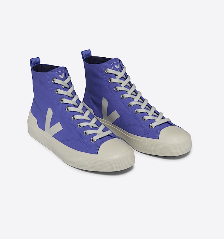 veja baskets wata-ii coton-biologique bleu PA0103730 Top view
