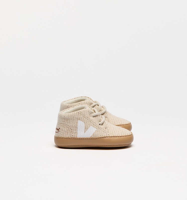veja sneakers veja-x-bonpoint-(baby) juta beige BP1620725 Lateral view