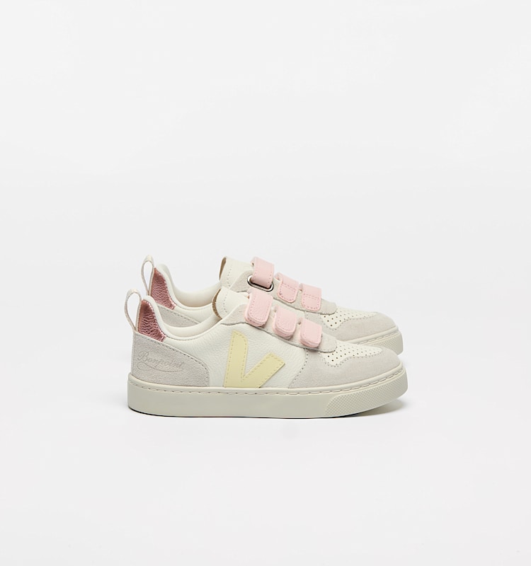 veja sneakers small-v-10-veja-x-bonpoint 皮革 黄色 BO0520723 Lateral view