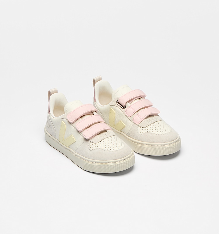 veja sneakers small-v-10-veja-x-bonpoint leather yellow BO0520723 Top view