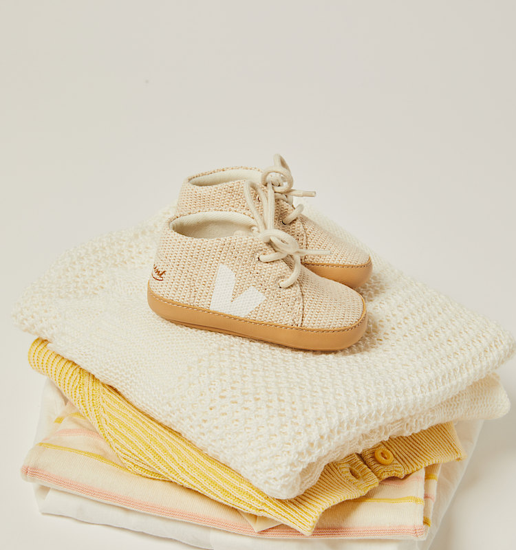 veja sneakers veja-x-bonpoint-(baby) juta beige BP1620725
