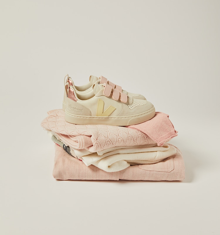 veja sneakers small-v-10-veja-x-bonpoint leather yellow BO0520723