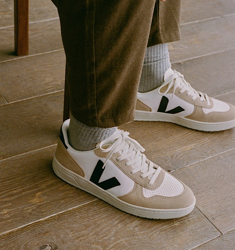 veja sneakers v-10 leather white VX0503138