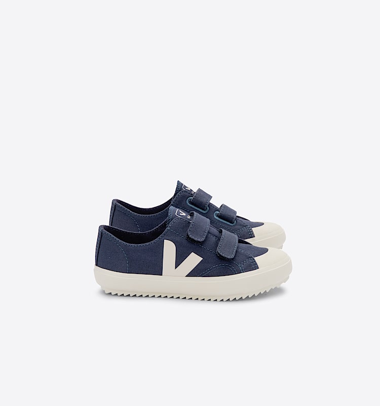 veja sneakers small-ollie 有机棉 蓝色 OV0103071 Lateral view