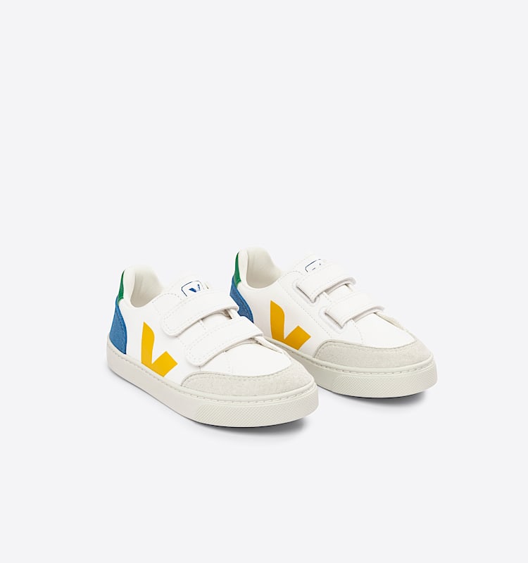 veja sneakers small-v-12 皮革 白色 XV0503229 Top view