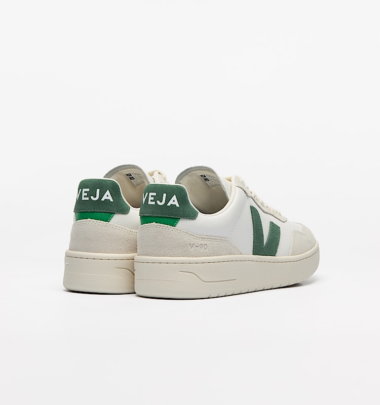 veja sneaker v-90 biologischer-baumwolle grau VD2003384 Back view