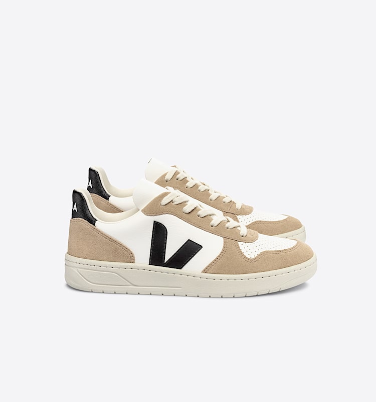 veja sneakers v-10 皮革 白色 VX0503138 Lateral view