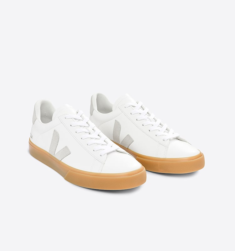 veja zapatillas campo cuero blanco CP0503147 Top view