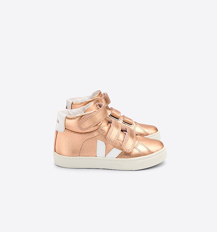 veja sneakers small-esplar-mid cuir bronze MV0502378 Lateral view