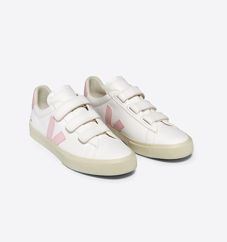 veja sneakers recife-logo 皮革 白色 RC0503696 Top view
