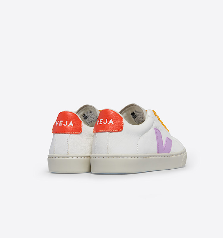 veja sneakers small-esplar-laces 皮革 白色 RS0503788 Back view