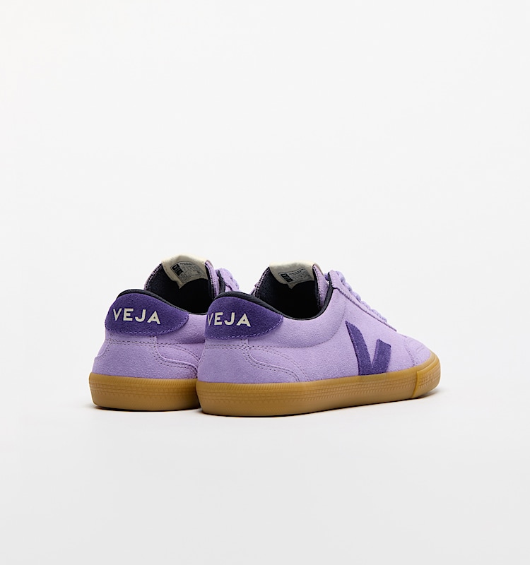 veja sneakers volley 麂皮 紫色 VO0320513 Back view