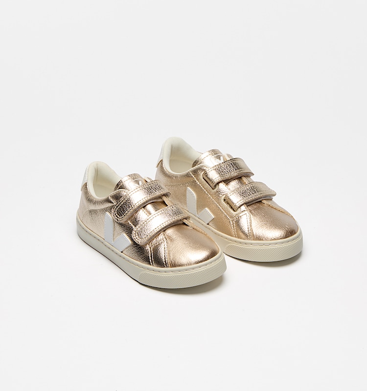 veja sneakers small-esplar 皮革 金色 SV0520640 Top view