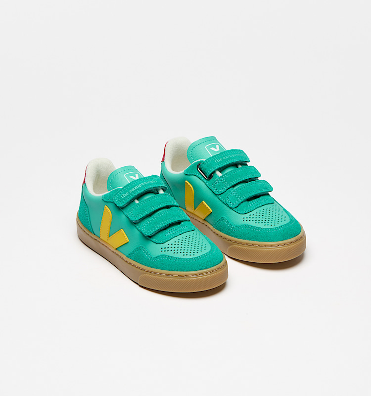 veja zapatillas veja-x-the-campamento cuero-orgánico verde TC2020703 Top view