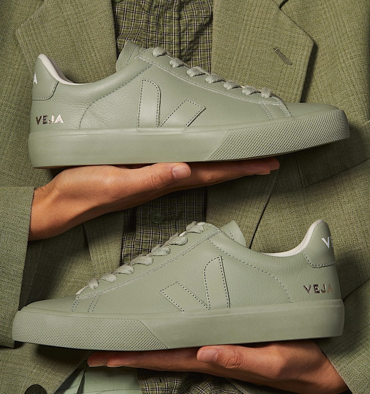 veja campo leather green CP0503322