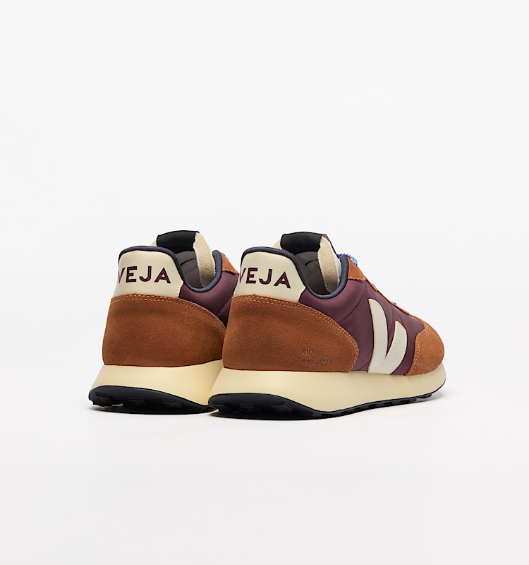 veja baskets rio-branco-ii recyclé marron RO3420852 Back view