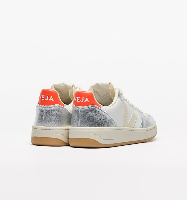 veja v-10-prime cuir argenté VI0220867