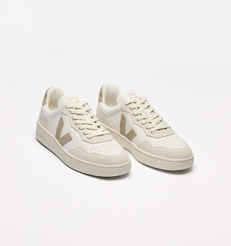 veja sneakers v-90 organic-cotton white VD2020909 Top view