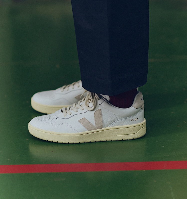 veja sneaker v-90 leder weiss VD2003655