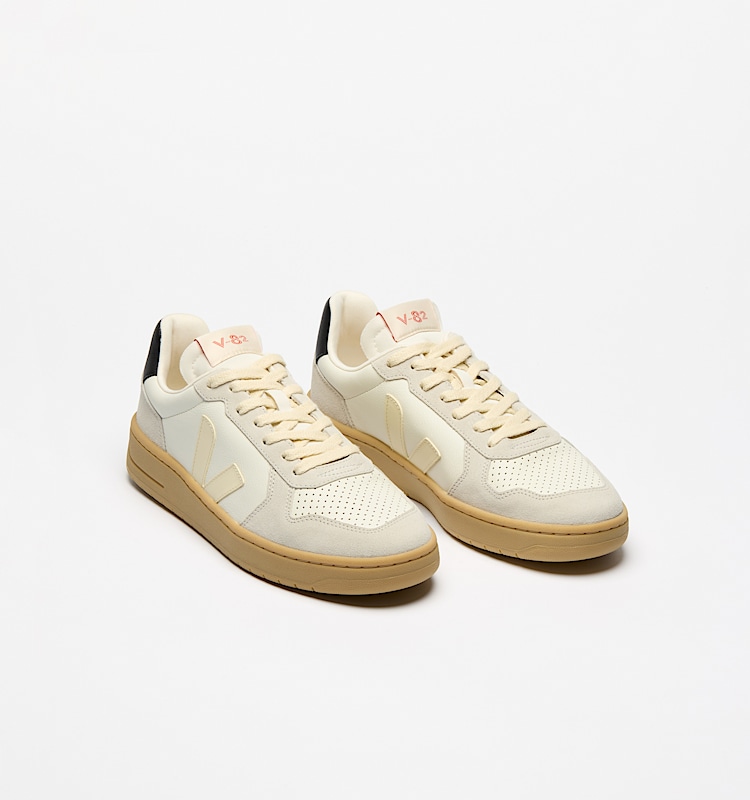 veja baskets v-82 cuir gris VE3320759 Top view