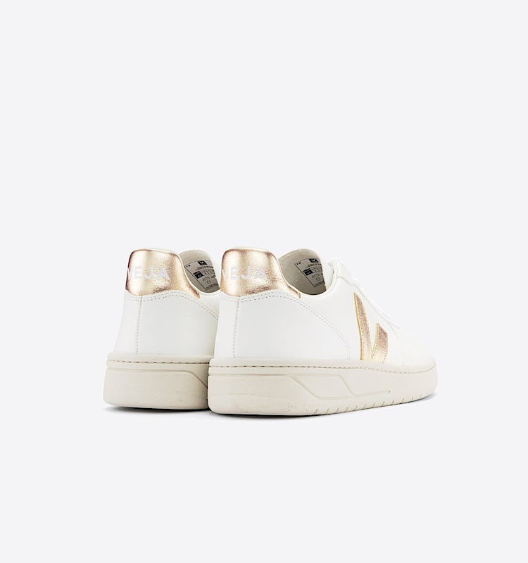 veja sneakers v-10 皮革 白色 VX0502935 Back view