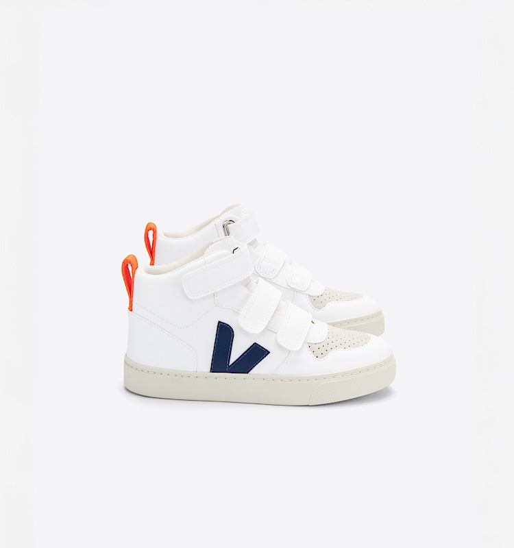 veja sneakers small-v-10-mid vegan white DV0712567 Lateral view