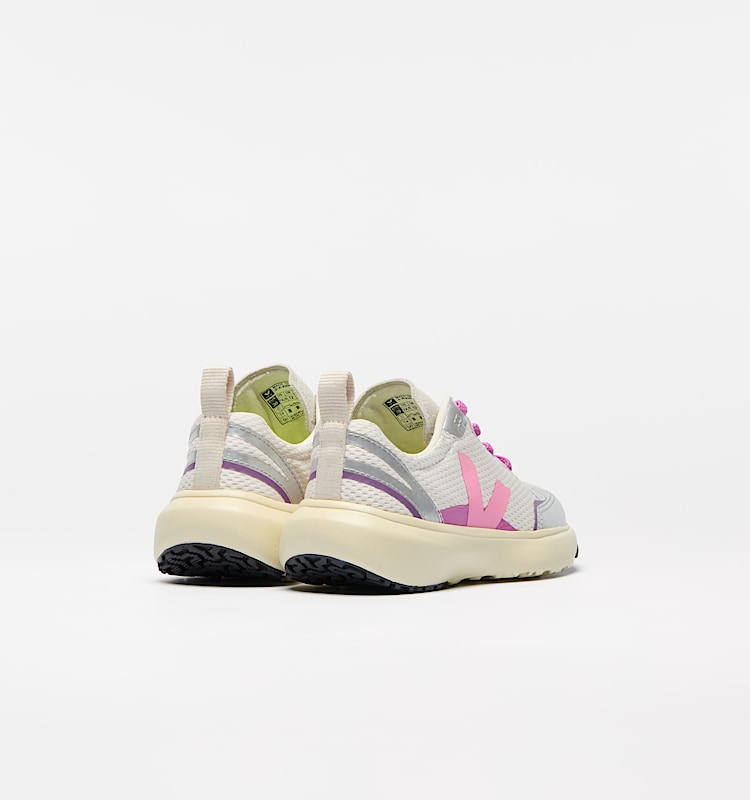 veja zapatillas small-canary-light reciclado plata YL1803821 Back view