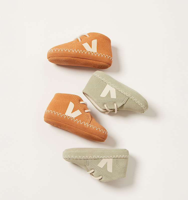 veja baby-light-zz suede green BL0320662